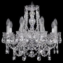 Люстра для натяжных потолков Bohemia Ivele Crystal 1411 1411/8/160/Ni