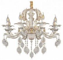 Подвесная люстра AM-Group CLEOPATRA CLEOPATRA SP8 WH+GL