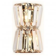 Современный настенный светильник Ambrella light Traditional 8 TR5219/2 СD/CL золото/прозрачный E14/2 max 40W 245*150*110