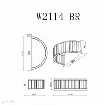 Настенный светильник Woodstock W2114 BR