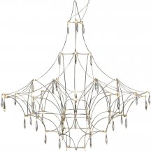 Подвесная люстра DeLight Collection Lucciola 9176P/S silver