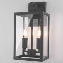Уличный настенный светильник Elektrostandard Candle 35150/D темно-серый a058478