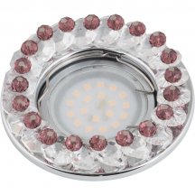 Точечный светильник Fametto Peonia DLS-P115 GU5.3 CHROME/CLEAR+PURPLE