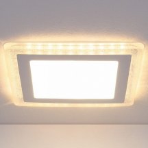 Встраиваемый светодиодный светильник Elektrostandard DLS024 7+3W 4200K 4690389107122