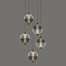 Подвесной светильник DeLight Collection MD24022079 MD24022079-5A black/smoky