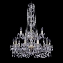 Элитная подвесная люстра Bohemia Ivele Crystal 1402 1402/10+5/240/h-90/2d/G