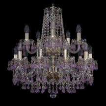 Люстра в гостиную Bohemia Ivele Crystal 1410 1410/10+5/195/2d/G/V7010