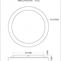 Потолочный светильник Neso MR9080-CL