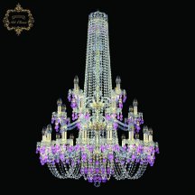 Подвесная люстра ArtClassic 11.24 11.24.16+8+4.300.3d.h-128.Gd.V7010