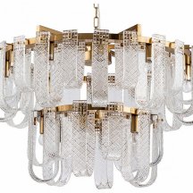 Элитная подвесная люстра Indigo Brina 12027/18P Brass