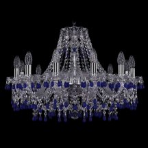 Люстра для натяжного потолка Bohemia Ivele Crystal 1410 1410/12/240/Ni/V3001