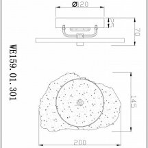 Настенный светильник Wertmark Nicola WE159.01.301