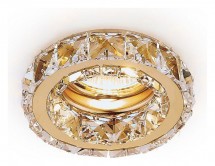 Встраиваемый светильник Ambrella light Crystal K112 CL/G