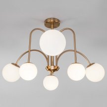 Элитная потолочная люстра Eurosvet Alix 30177/6 латунь