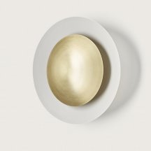 Настенный светильник Coss A1203/60 Matt White + Diffuser 40 cm Matt Brass