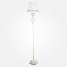 Торшер Eurosvet 10073/1 белый с золотом/прозрачный хрусталь Strotskis