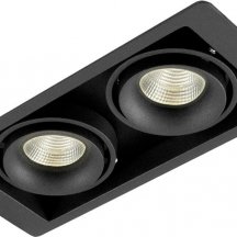 Точечный светильник Lumme DL18615/02WW-SQ Shiny black/Black