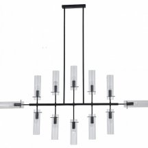 Люстра на штанге Indigo Saetta 11053/12R Black