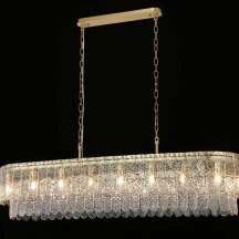 Подвесная люстра Newport 8370 8370/140 C oval brass