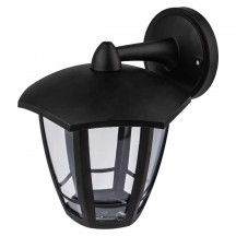 Садово-парковый светильник ЭРА «Дели 3» НБУ 07-40-004 черный 6-гранный настенный IP44 Е27 max 60Вт Б0051188