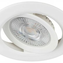 Светильник светодиодный встраиваемый ЭРА KL LED 25A-5 3K WH 5Вт 3000К круглый поворотный белый Б0068128
