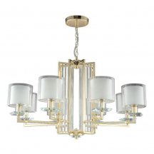 Элитная люстра Crystal Lux  Nicolas SP-PL8 Gold/White