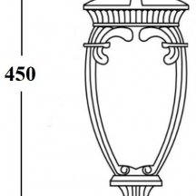 Потолочный светильник уличный Oasis Light VERONA 86205A Gb