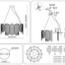 Подвесная люстра Ambrella light High Light LH31201
