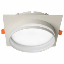 Светильник встраиваемый Feron DL703 LUNA потолочный GX70 белый квадрат 51099