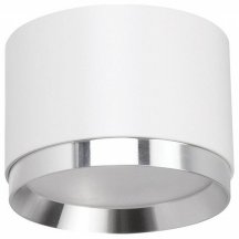 Светильник потолочный Feron Barrel DUET HL459  12W, 230V,GX53, белый + хром IP20