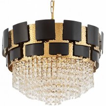 Подвесная люстра Lumina Deco Molina LDP 7045-600 BK+GD