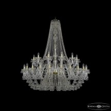 Люстра для натяжных потолков Bohemia Ivele Crystal 1409 1409/24+12/530/h-160 G