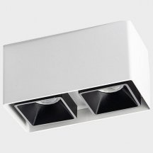 Точечный светильник Italline FASHION FX2 white + FASHION FXR black - 2шт.