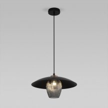 Подвесной светильник Eurosvet Kamari 50259/1 черный/дымчатый