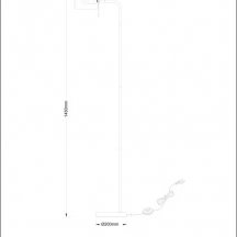Торшер Arte Lamp Sebastian A7051PN-1WH