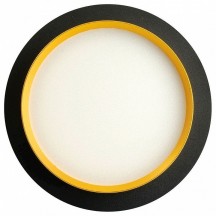 Светильник встраиваемый Feron DL507 потолочный GX53 черный + золото круг 51356