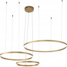 Подвесной светодиодный светильник Indigo Galass 14001/3P Gold V000013L