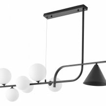 Потолочная люстра Lumina Deco Amadeo LDP 7036-7 BK+WT