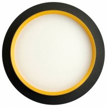 Светильник встраиваемый Feron DL507 потолочный GX53 черный + золото круг 51356