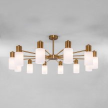 Подвесная люстра для гостиной Eurosvet Vegga 70160/12 латунь