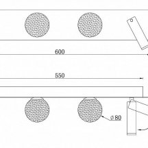 Настенный светильник Telescope W4774-60 SWH
