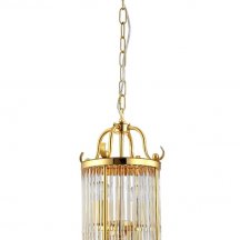 Подвесная люстра Crystal Lux Tadeo SP4 D200 Gold/Transparente