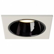 Светильник встраиваемый Feron DL3112 потолочный MR16 G5.3 белый + черный хром 51405