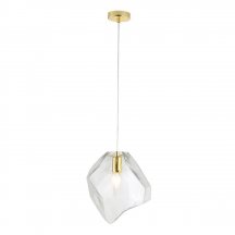 Подвесной светильник Crystal Lux NUESTRO SP1 GOLD/TRANSPARENT