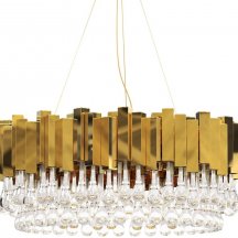Элитная подвесная люстра DeLight Collection Trump KM0988P-16 gold