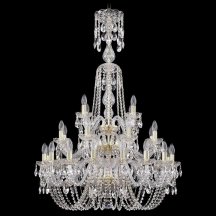 Люстра для натяжных потолков Bohemia Ivele Crystal 1402 1402/16+8+4/300/XL-123/3D/G