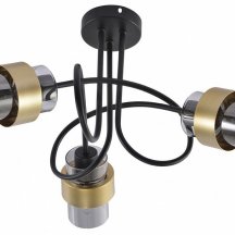 Потолочная люстра Hurricane 1139/3P Black/Gold