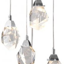 Подвесной светильник DeLight Collection Crystal rock OM820083-5C (MD-020B-5 chrome)