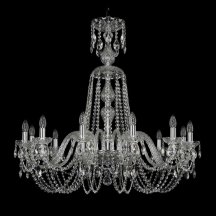 Элитная подвесная люстра Bohemia Ivele Crystal 1402 1402/12/360/XL-95/Ni