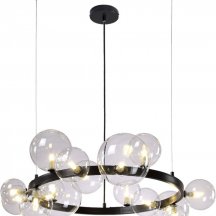 Подвесная люстра Crystal Lux Agata SP15 V2 Black/Transparente